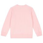 Girls Pink Teddy Bear Logo Sweatshirt, 1, hi-res