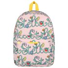 حقيبة ظهر بطبعة الزهور باللون الوردي للبنات, 1, hi-res