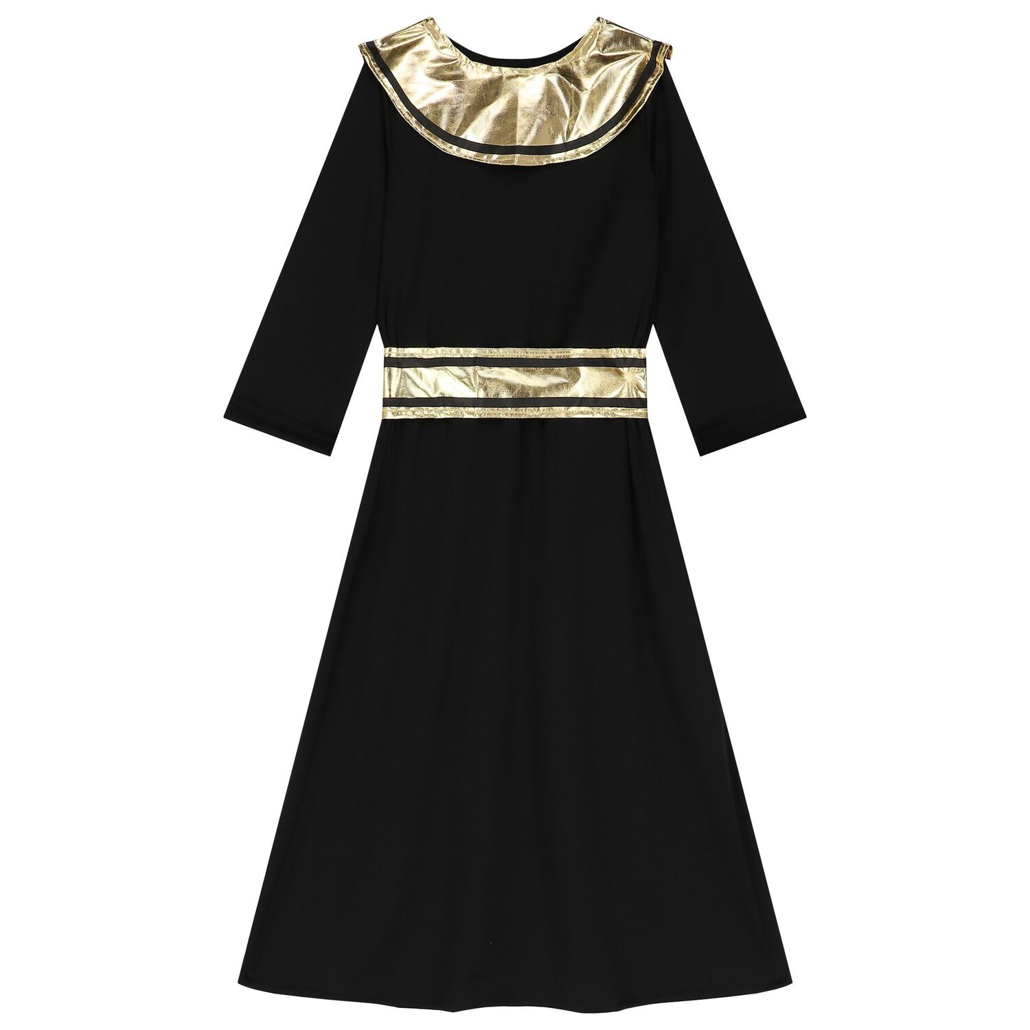 Boys Black Egyptian Pharoah Costume, 1, hi-res image number null