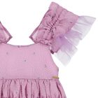 Girls Lilac Ruffled Dress, 1, hi-res