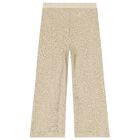 Girls Beige Embellished Trouser Set, 1, hi-res