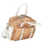 Beige & White Geo Map Baby Changing Bag, 1, hi-res