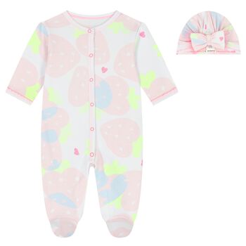 Baby Girls Pink Babygrow Gift Set