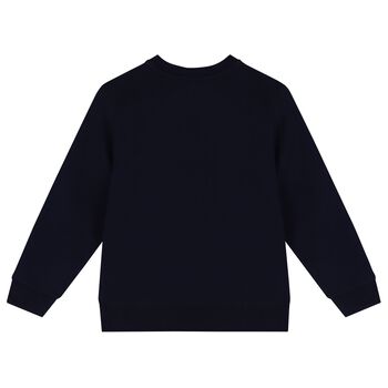 Boys Navy Blue Polo Bear Logo Sweatshirt