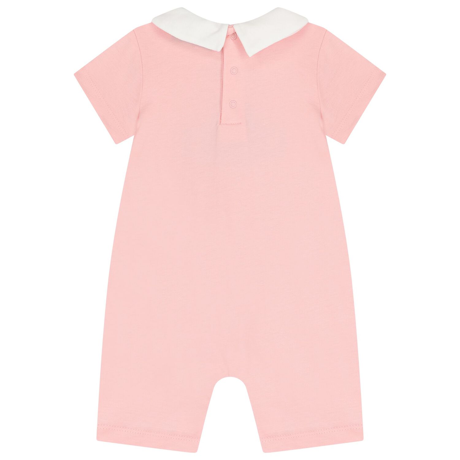 Baby Girls Pink Teddy Bear Logo Romper, 4, hi-res
