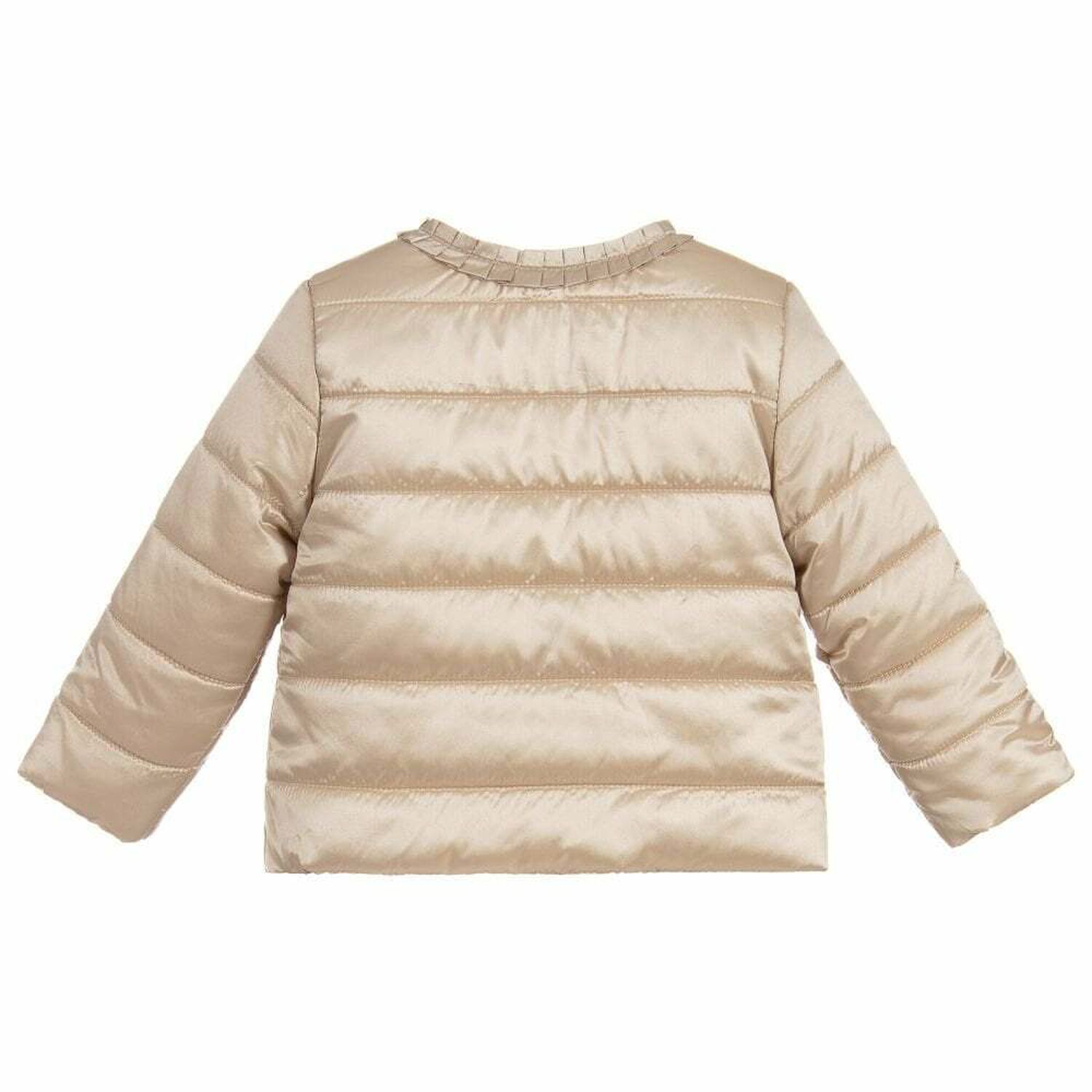 جاكيت مبطن باللون الذهبي للبنات, 1, hi-res image number null