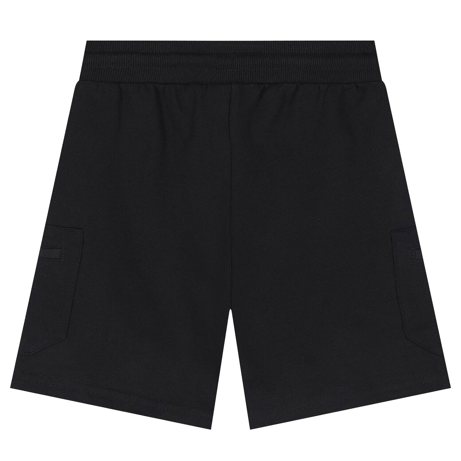 Boys White & Black Shorts Set, 2, hi-res image number null