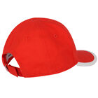 Younger Boys Red Logo Cap, 3, hi-res