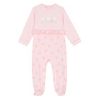 Baby Girls Pink Bunny Babygrow, 2, hi-res
