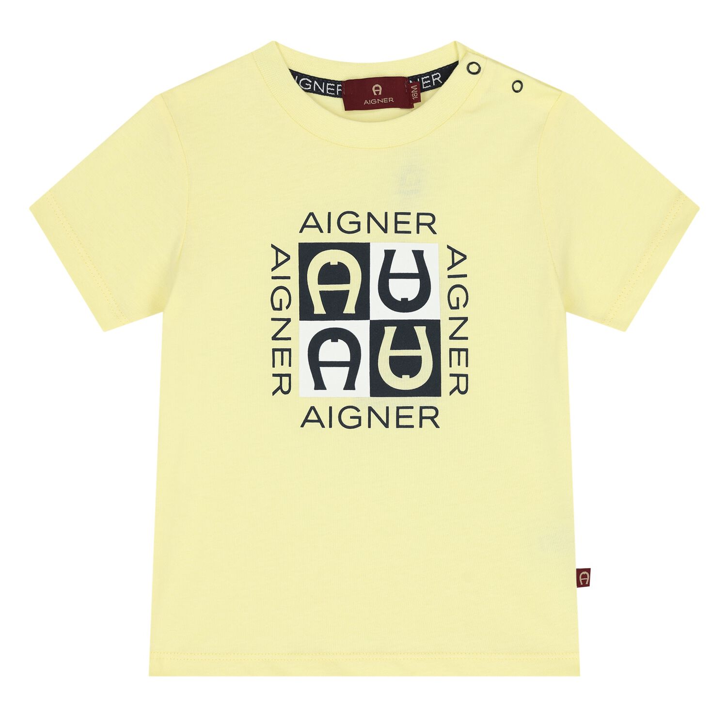 Younger Boys Yellow Logo T-Shirt, 2, hi-res image number null