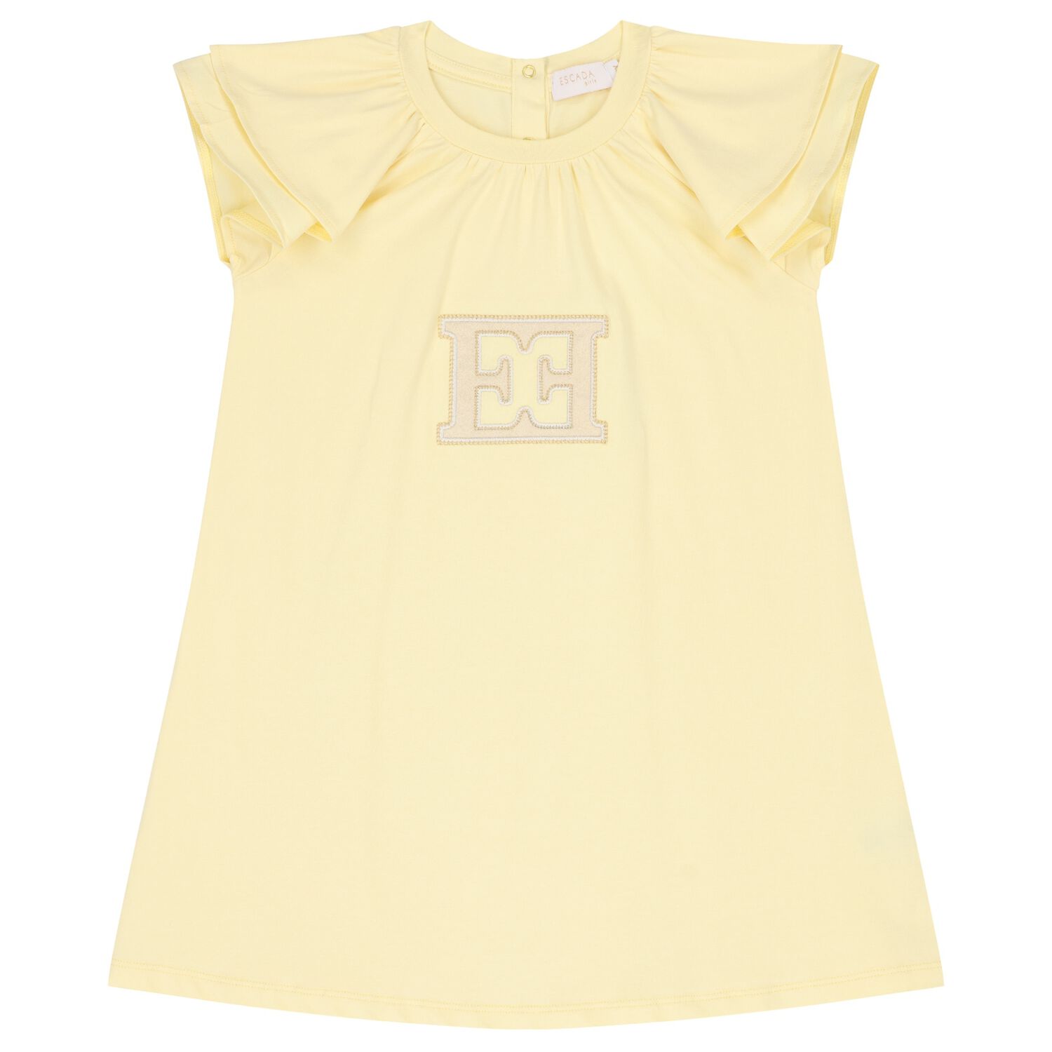 Girls Yellow Logo Dress, 1, hi-res image number null