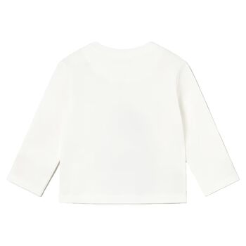 Younger Boys Ivory Tiger Long Sleeve Top