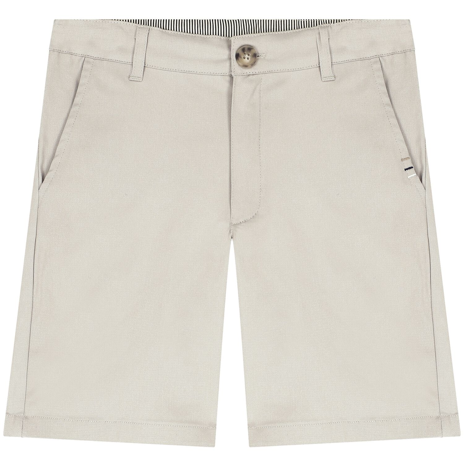 Boys Beige Logo Shorts, 1, hi-res image number null