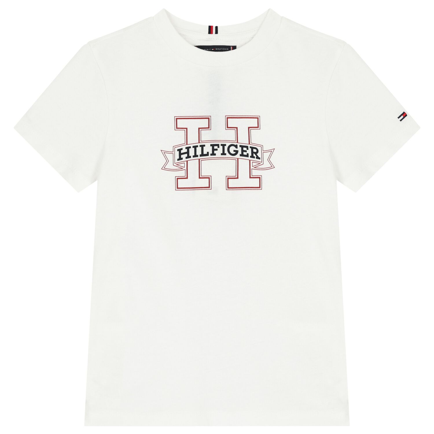 Boys White Logo T-Shirt, 2, hi-res image number null