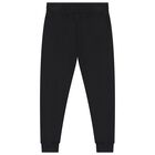 طقم رياضى بالشعار باللون الاسود , 1, hi-res