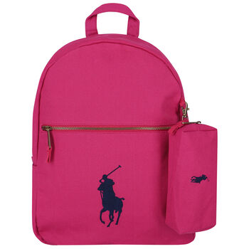 Pink Logo Backpack
