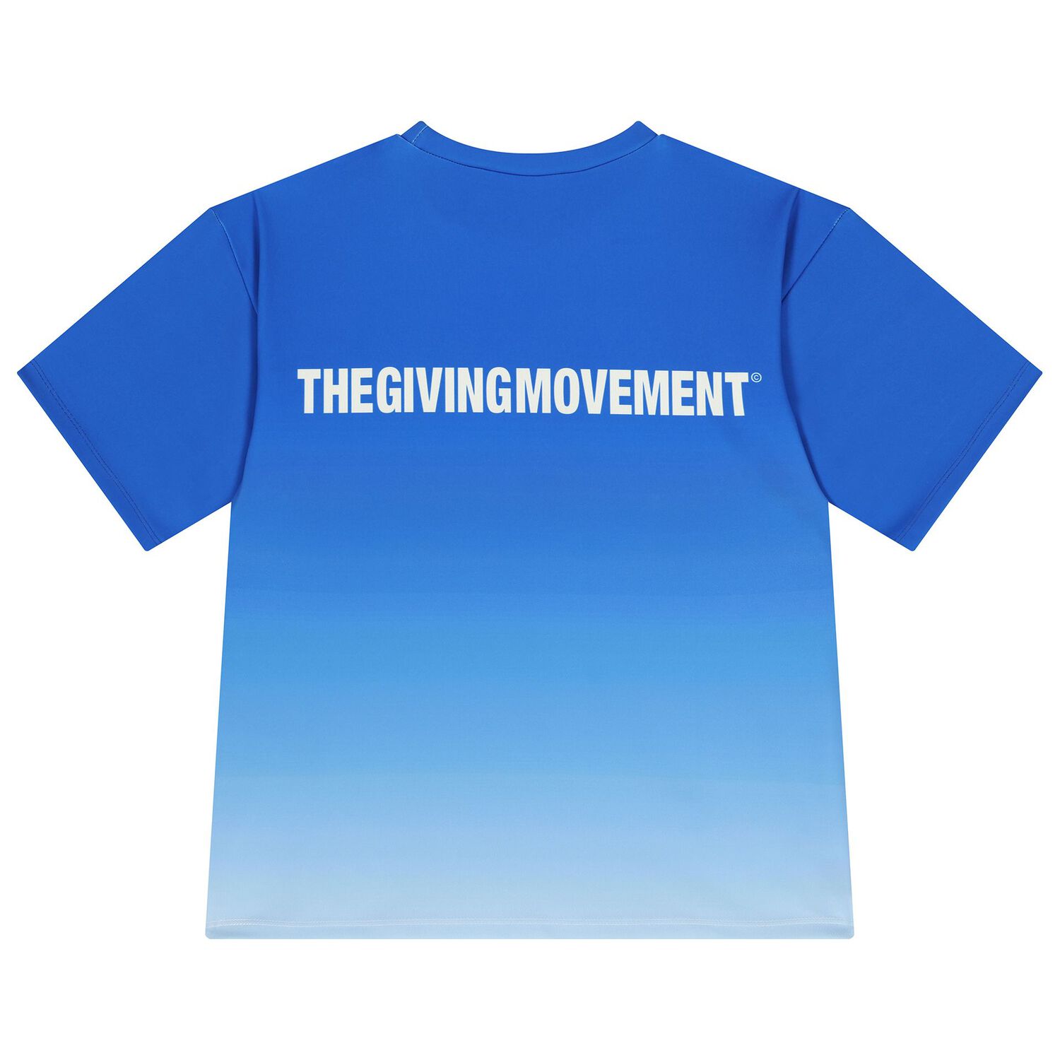 Blue Oversized Ombre Softskin Logo T-shirt, 1, hi-res image number null