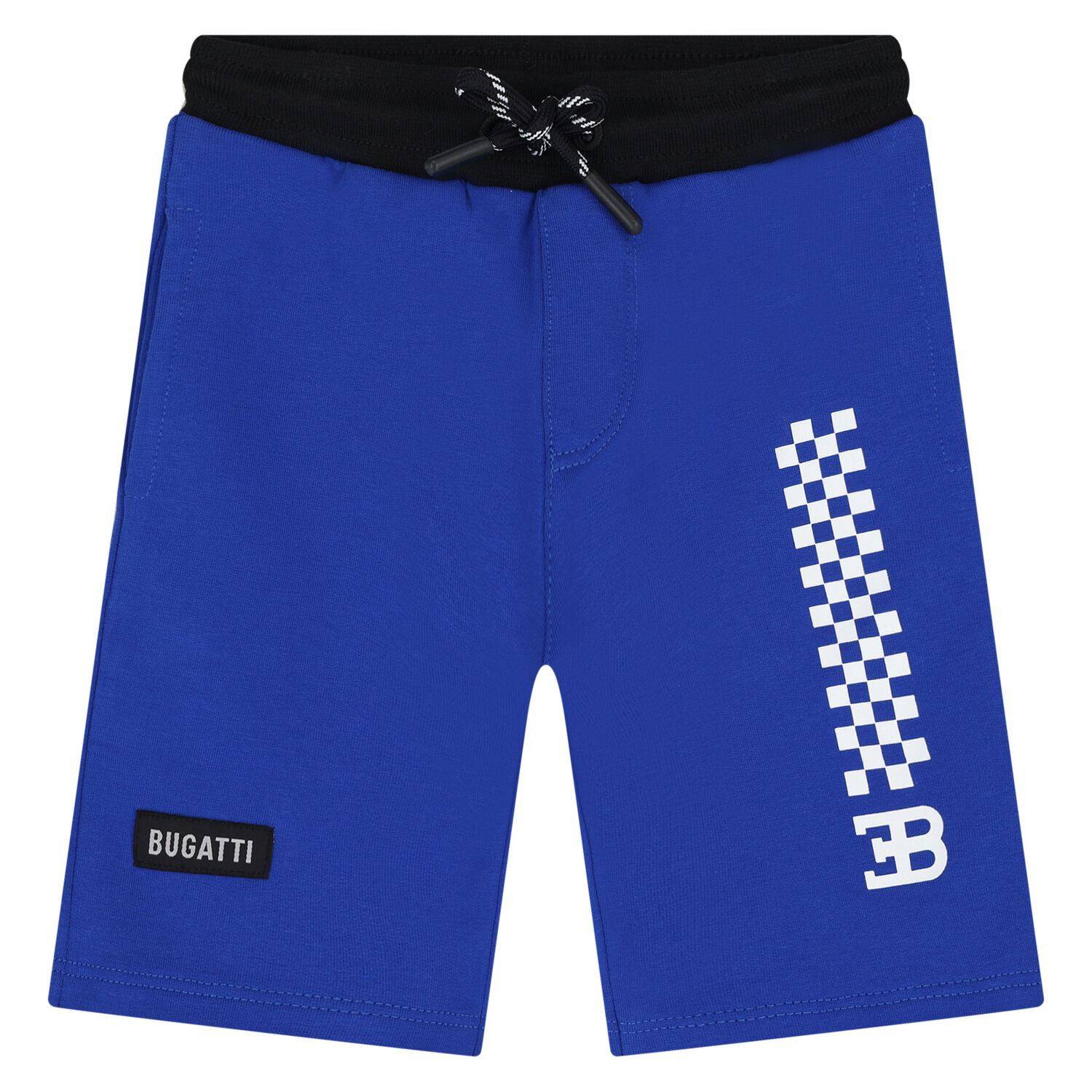 Younger Boys Blue Logo Shorts, 1, hi-res