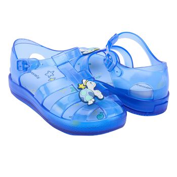 Blue Turtle Jelly Sandals
