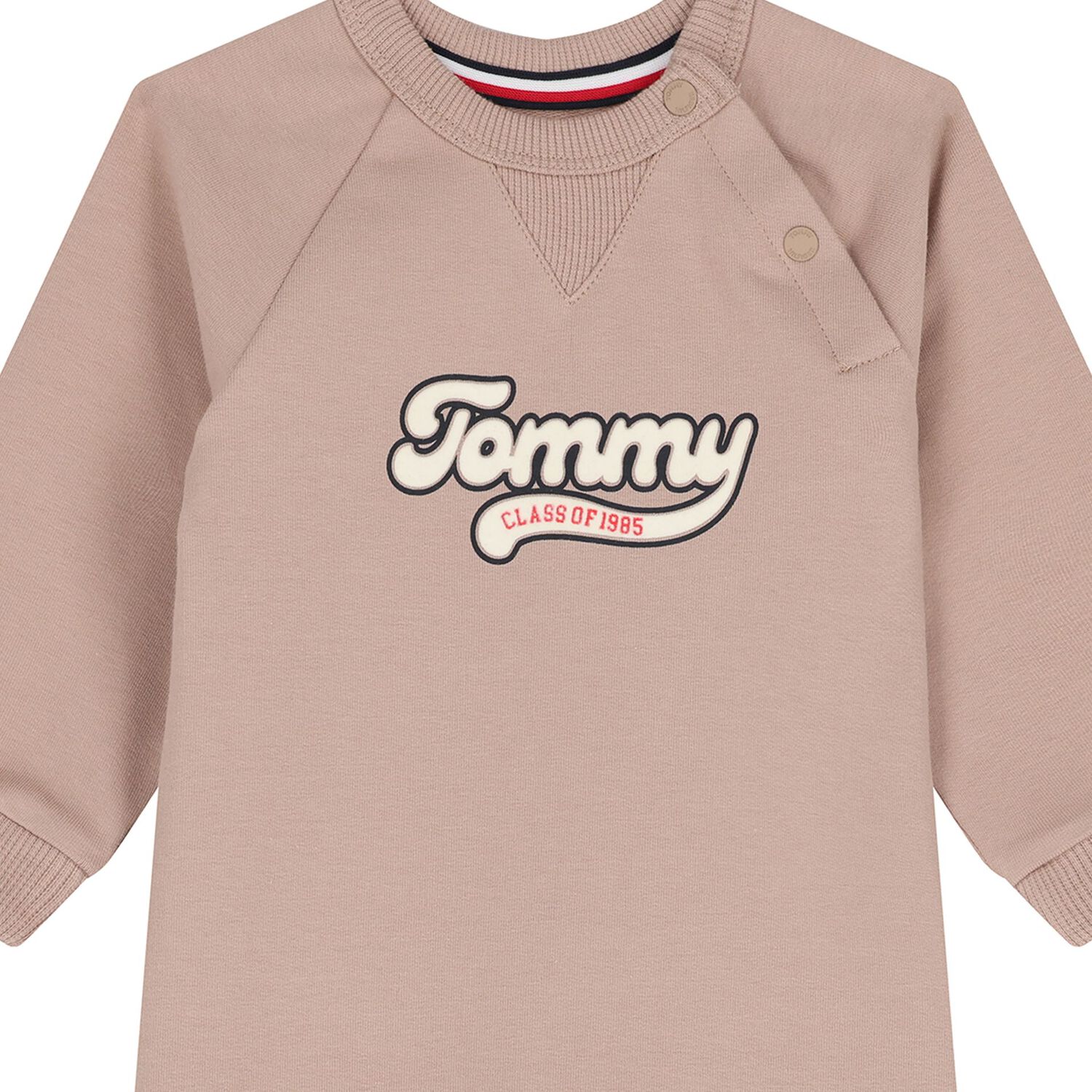 Baby Boys Beige Logo Romper, 1, hi-res