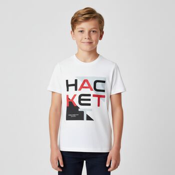 Boys White Logo T-Shirt