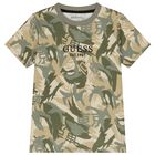 Boys Beige Logo T-Shirt, 1, hi-res