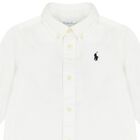 Baby Boys White Logo Shirt, 1, hi-res