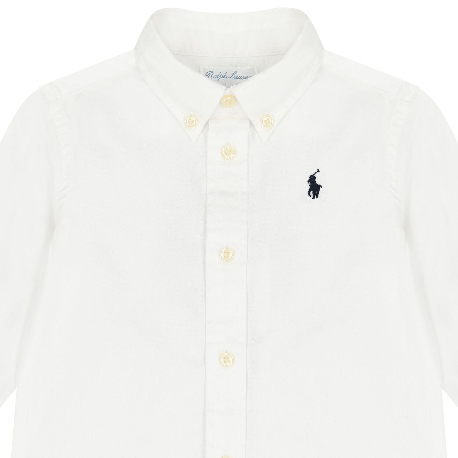 Baby Boys White Logo Shirt, 1, hi-res