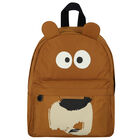 Boys Brown Bear Backpack, 1, hi-res
