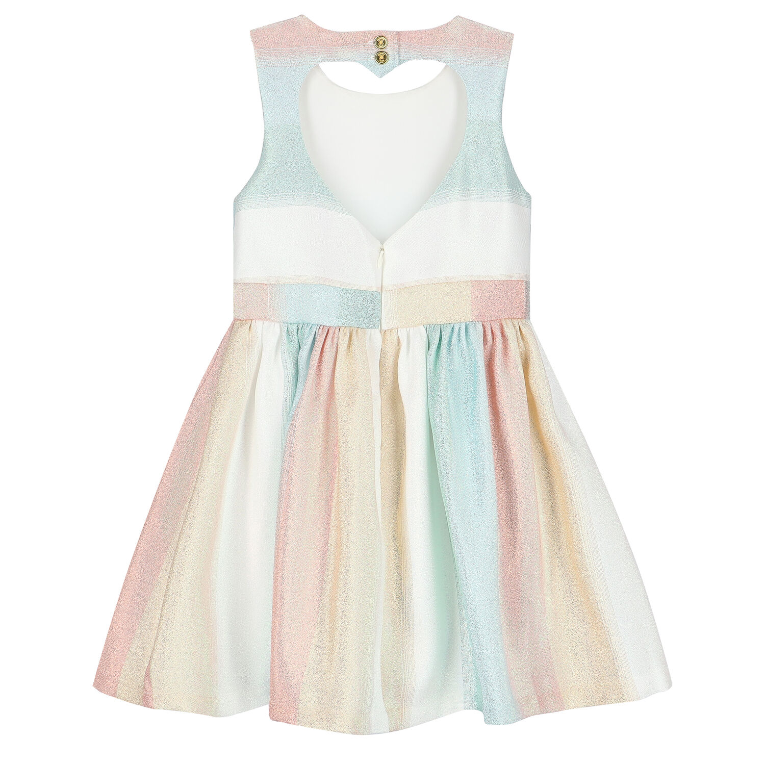 Girls Glitter Striped Dress , 1, hi-res