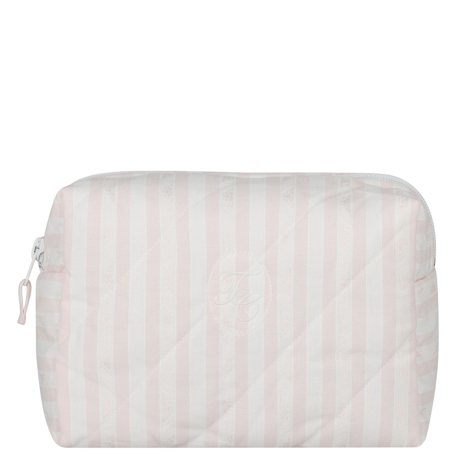 Baby Girls White & Pink Wash Bag, 2, hi-res
