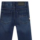 Younger Boys Blue Denim Jeans, 1, hi-res