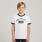 Boys White Logo T-Shirt, 1, hi-res