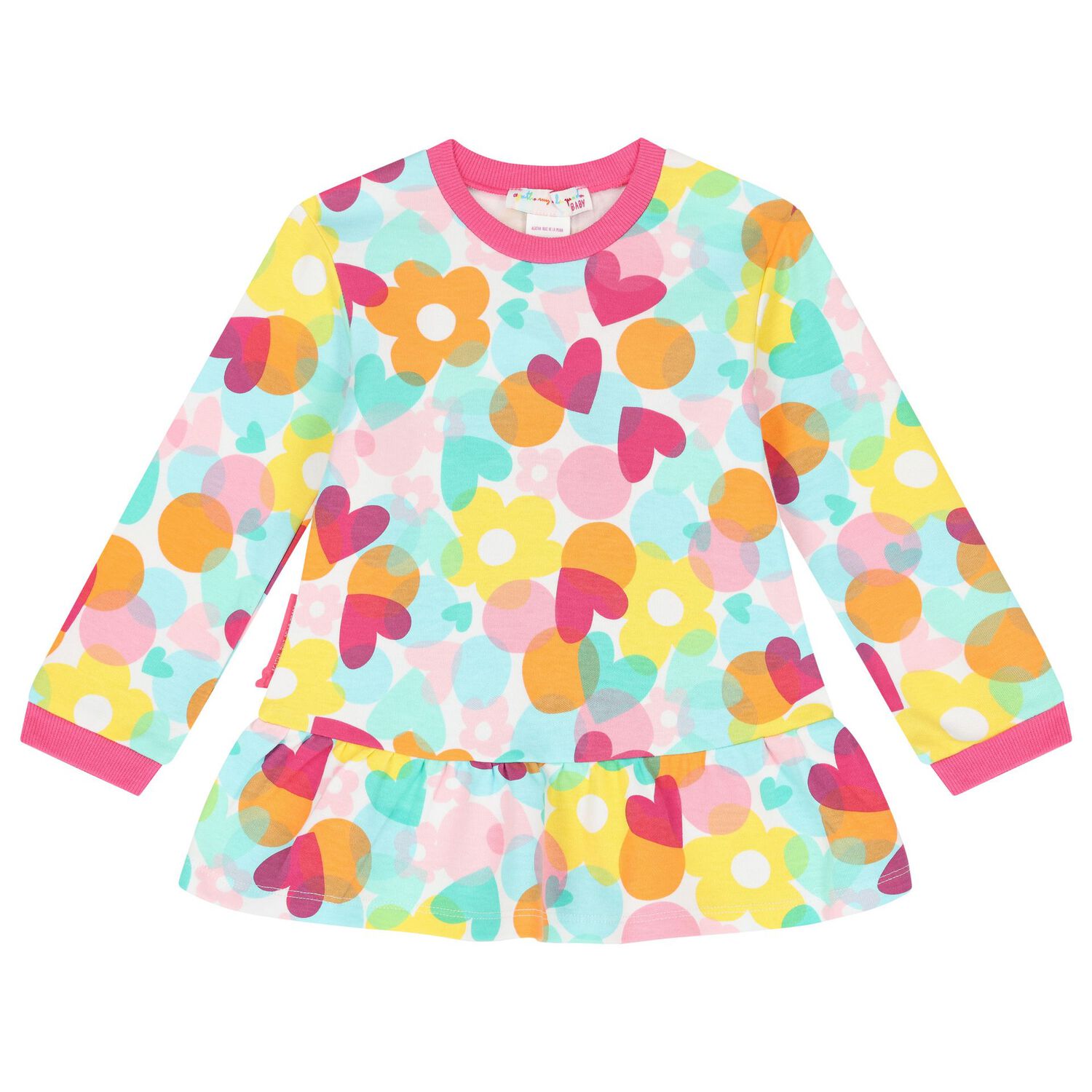 Girls White & Pink Heart Leggings Set, 1, hi-res image number null