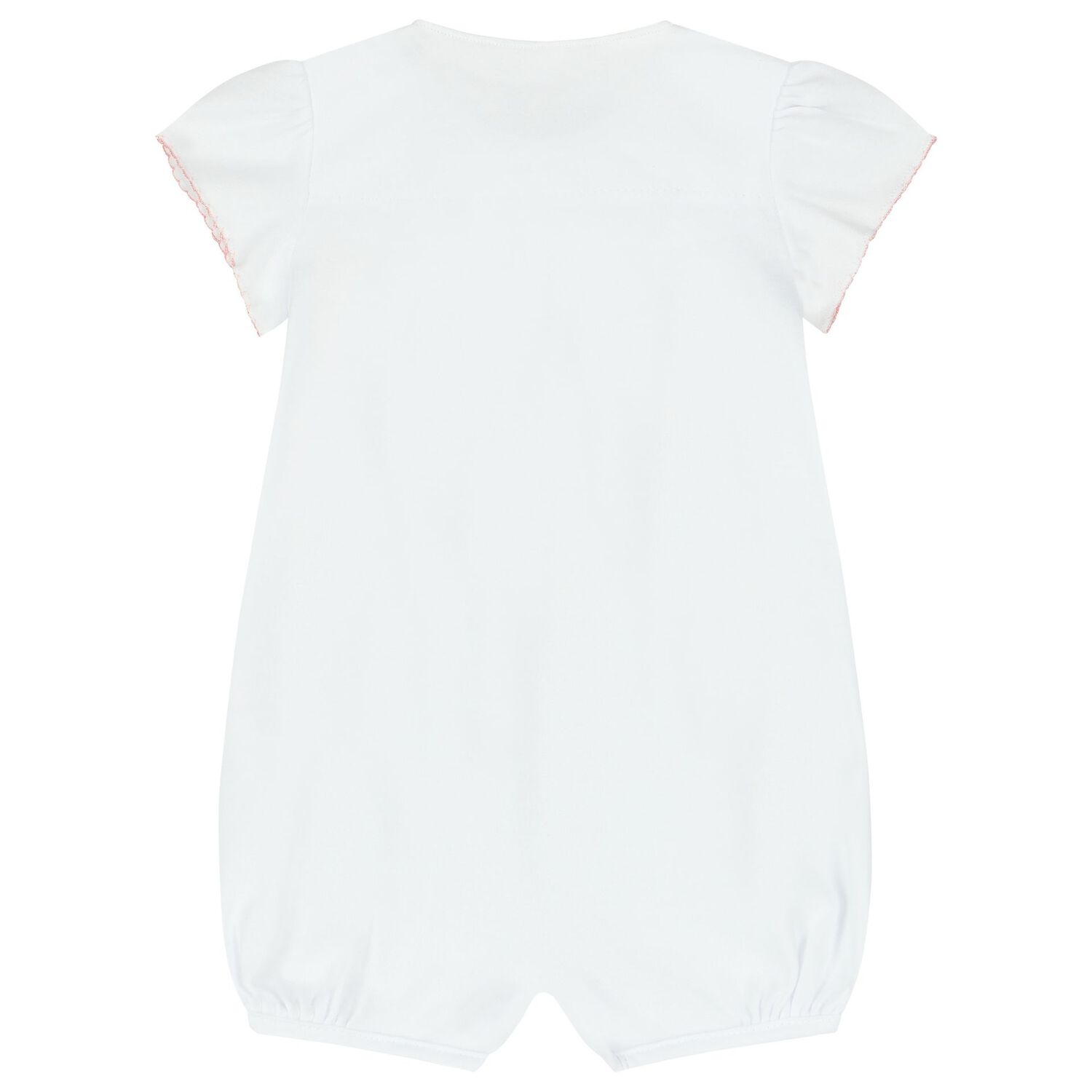 Baby Girls White Floral Romper, 1, hi-res image number null