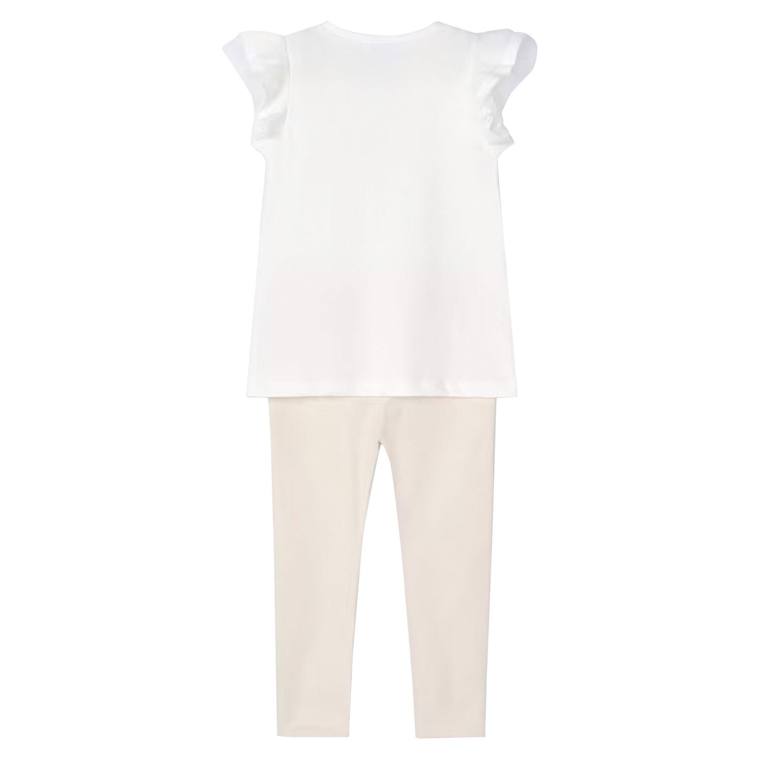 طقم بنات ليغنز باللون الأبيض والعاجي, 1, hi-res