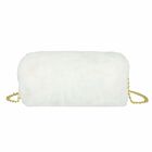 Girls White Fur Hand Bag, 1, hi-res