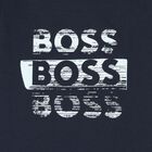 Younger Boys Navy Blue Long Sleeve Top, 2, hi-res