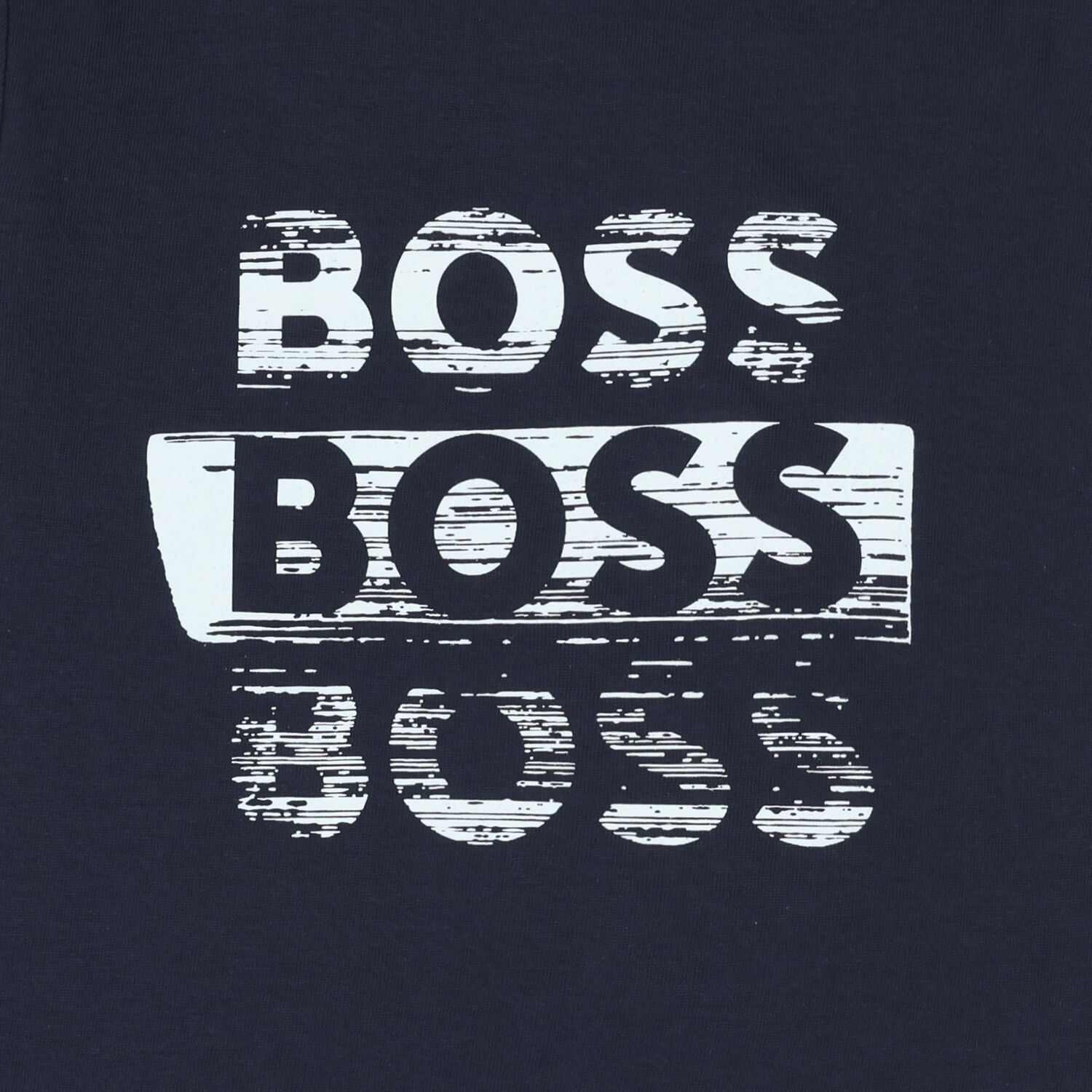 Younger Boys Navy Blue Long Sleeve Top, 2, hi-res