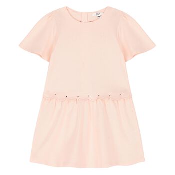 Younger Girls Pink Logo Dress