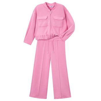 Girls Pink Tracksuit