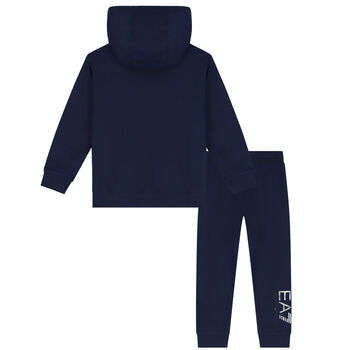 Boys Navy Blue Logo Tracksuit