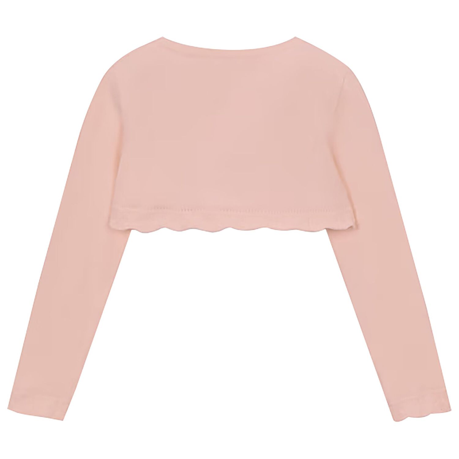 كارديجان بوليرو للبنات محبوك باللون الوردي, 1, hi-res