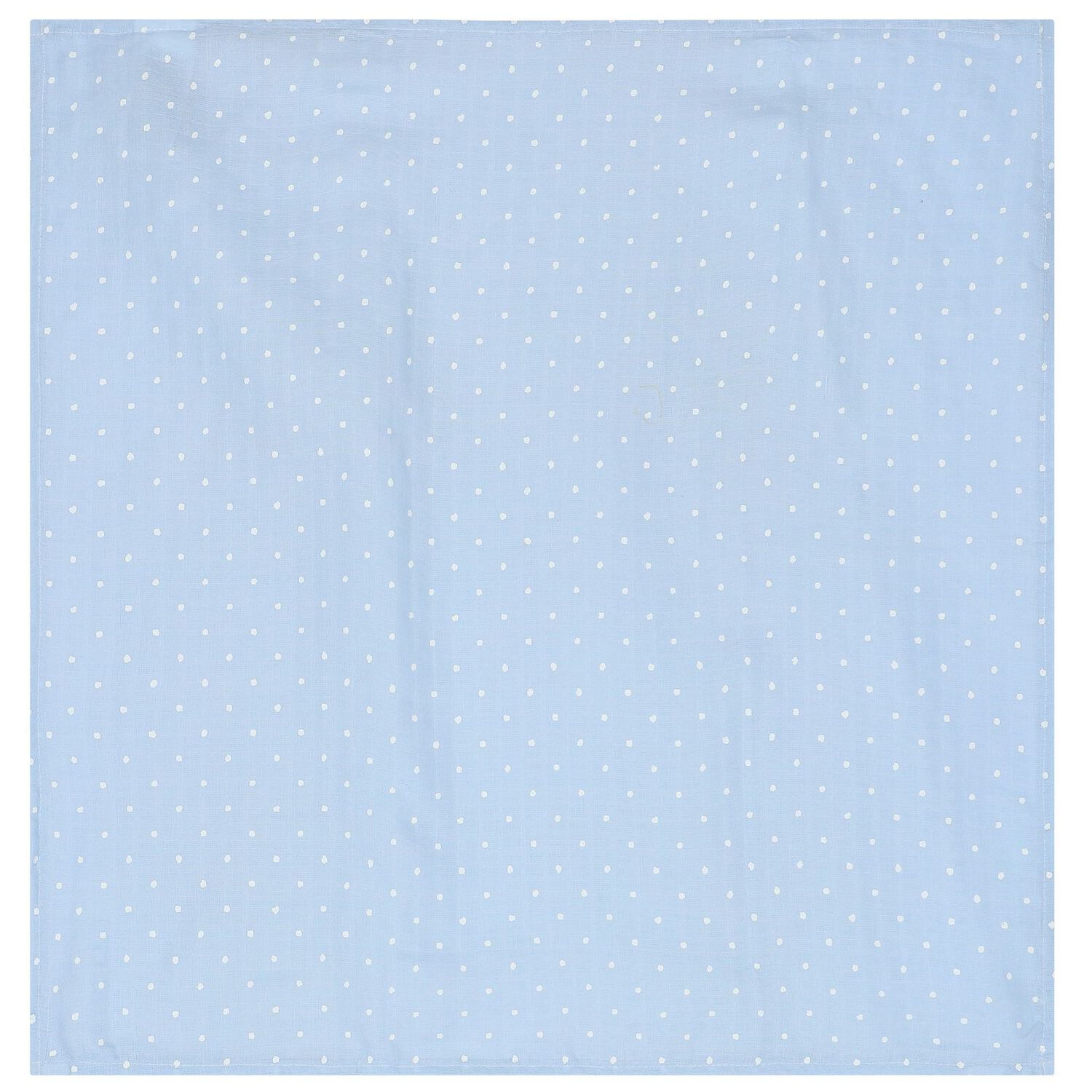 Baby Boys White & Blue Muslins (3-Pack), 3, hi-res