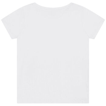 Girls White Logo T-Shirt