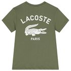 تيشيرت اولاد بالشعار باللون الاخضر, 3, hi-res