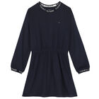 فستان بالشعار باللون الكحلي, 2, hi-res