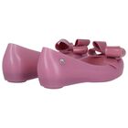 Girls Lilac Bow Jelly Shoes, 2, hi-res