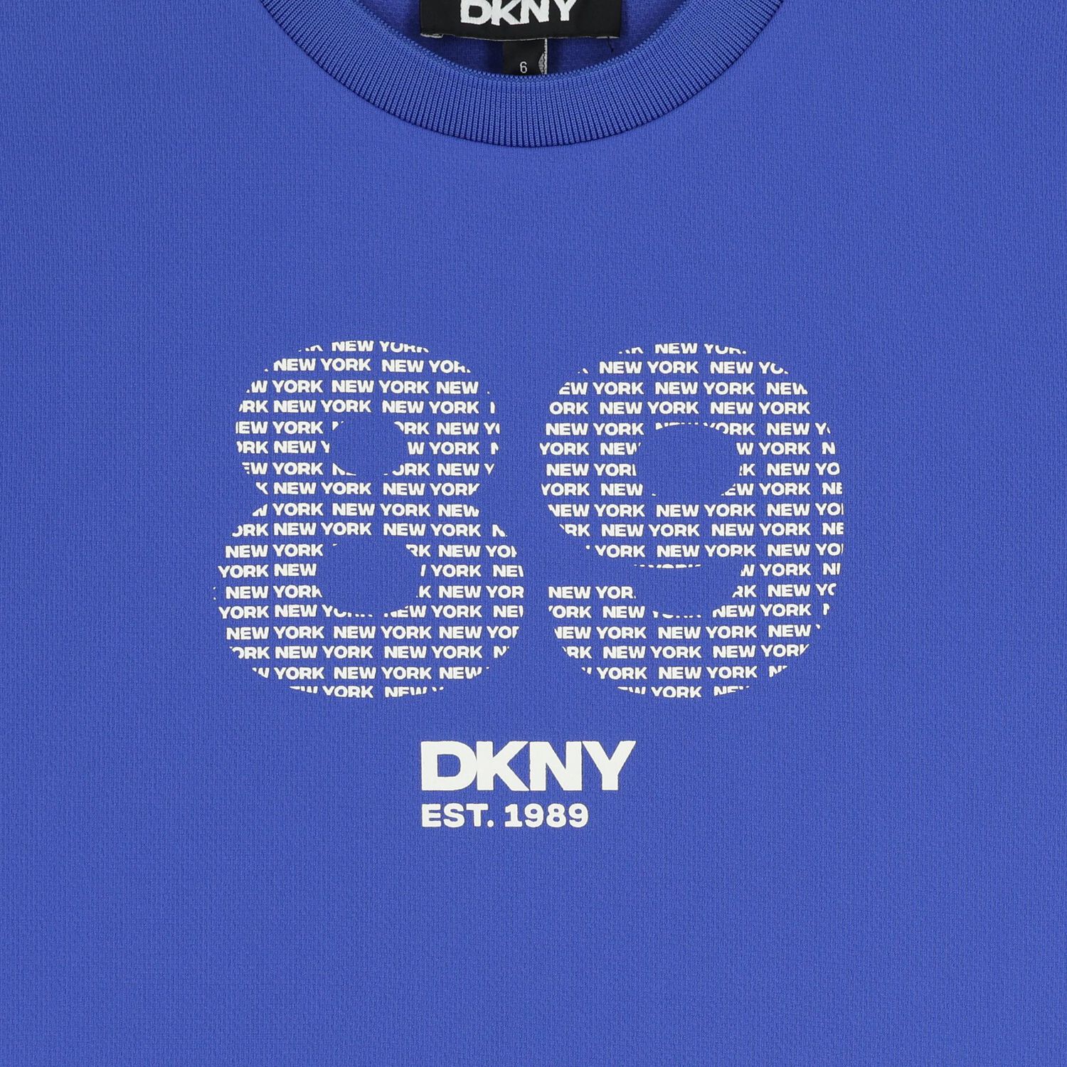 تي شيرت أزرق بشعار, 1, hi-res