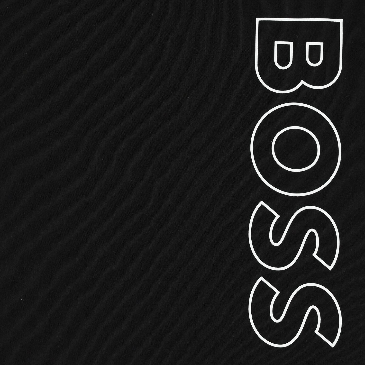 تيشيرت أولاد بالشعار باللون الأسود, 1, hi-res